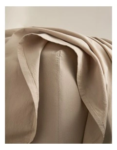 Brae Australian Cotton King Fitted Sheet in Natural
