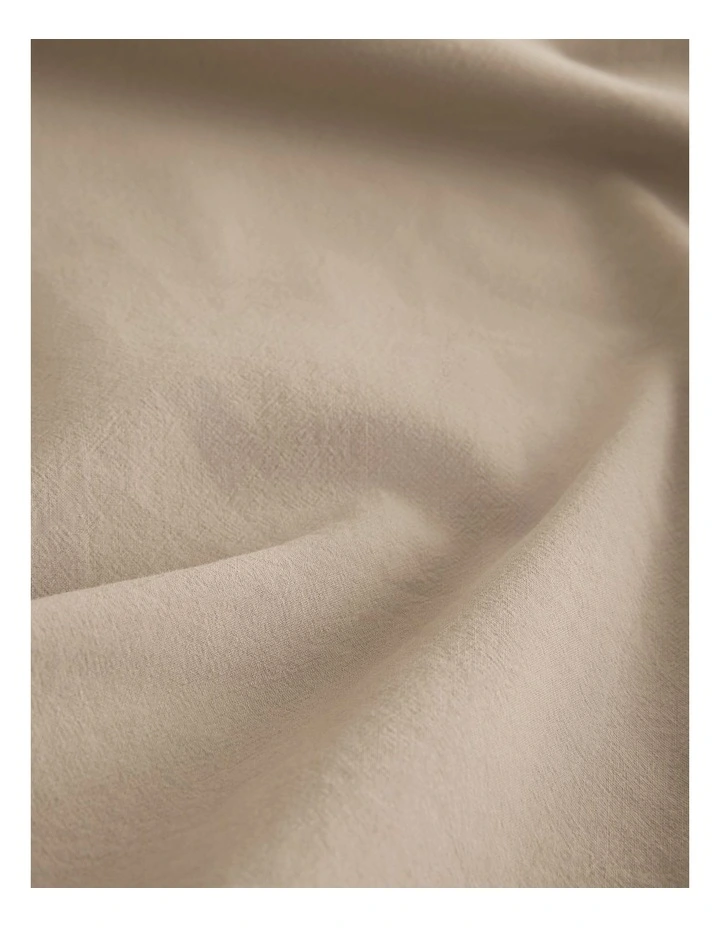 Brae Australian Cotton King Fitted Sheet in Natural image 5