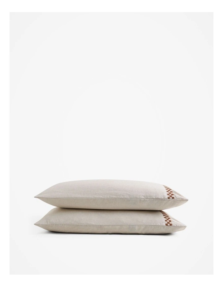 Country Road Demi Standard Pillowcase Pair In Natural MYER