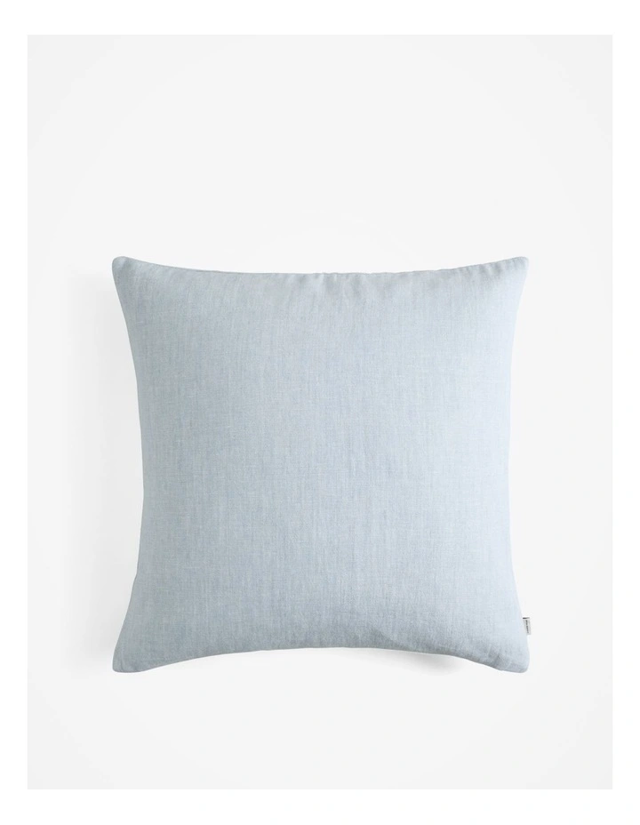 Cove Linen 60x60 Cushion in Mineral Blue image 1