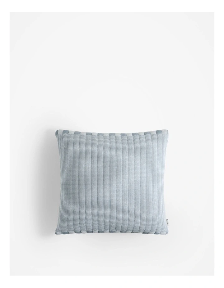 Pascal Cotton 45x45 Cushion in Mineral Blue image 1