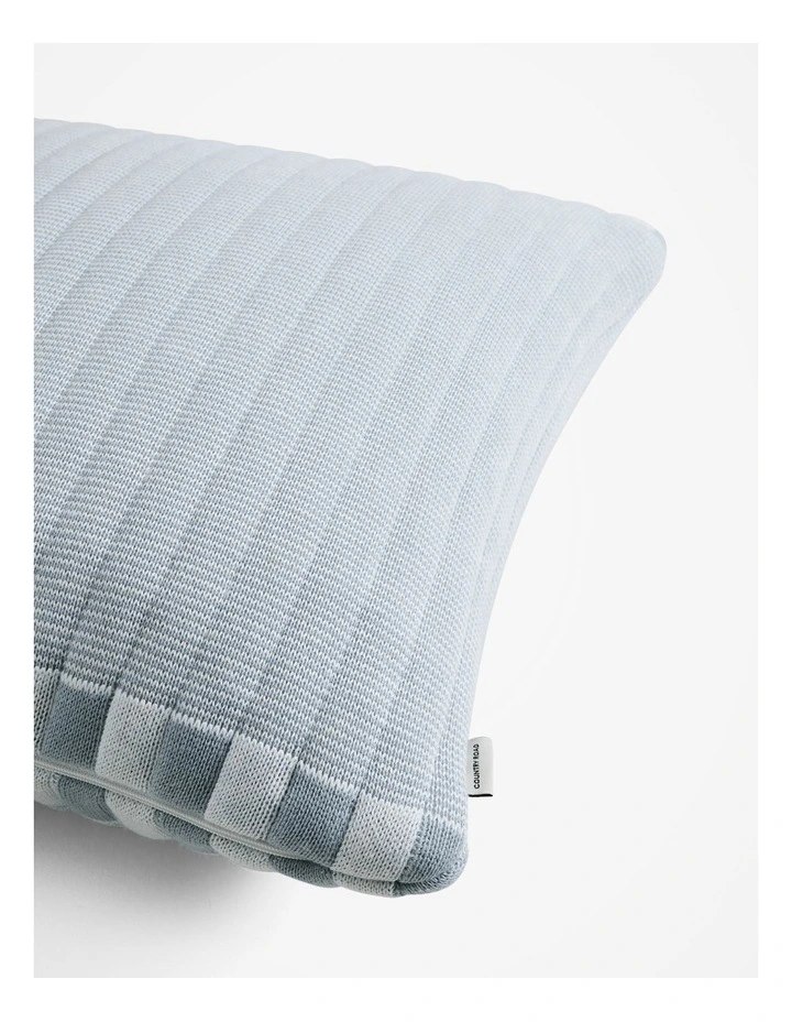 Pascal Cotton 45x45 Cushion in Mineral Blue image 2