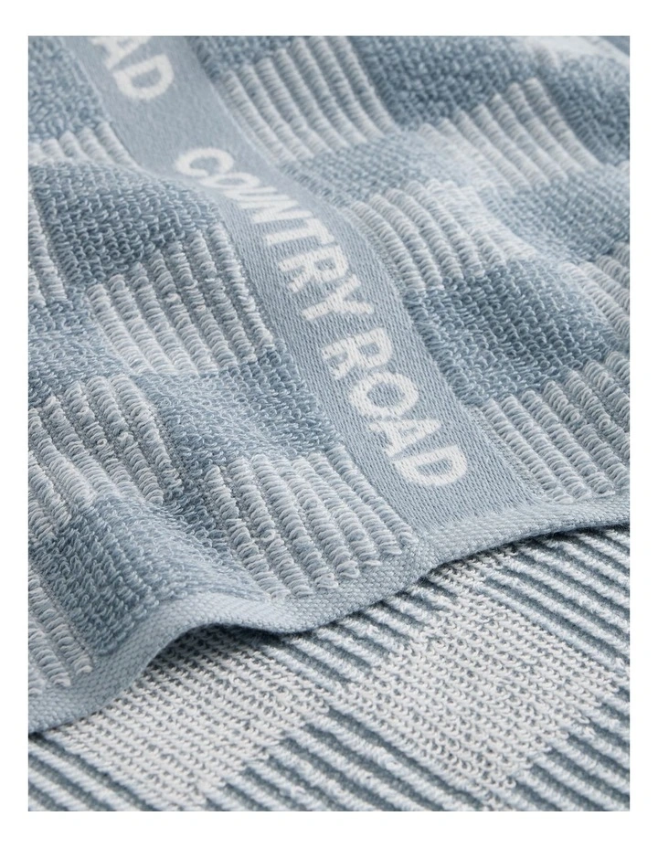 Australian Cotton Erin Tea Towel Pack Of 2 in Mineral Blue image 4