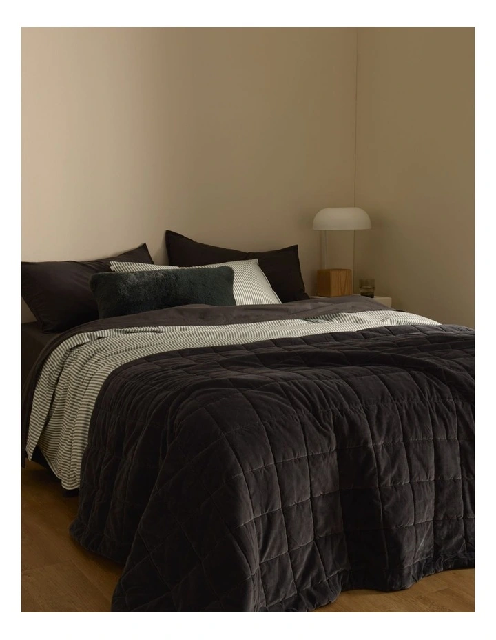 Country Road Brae Australian Cotton Stripe King Single Quilt Cover In