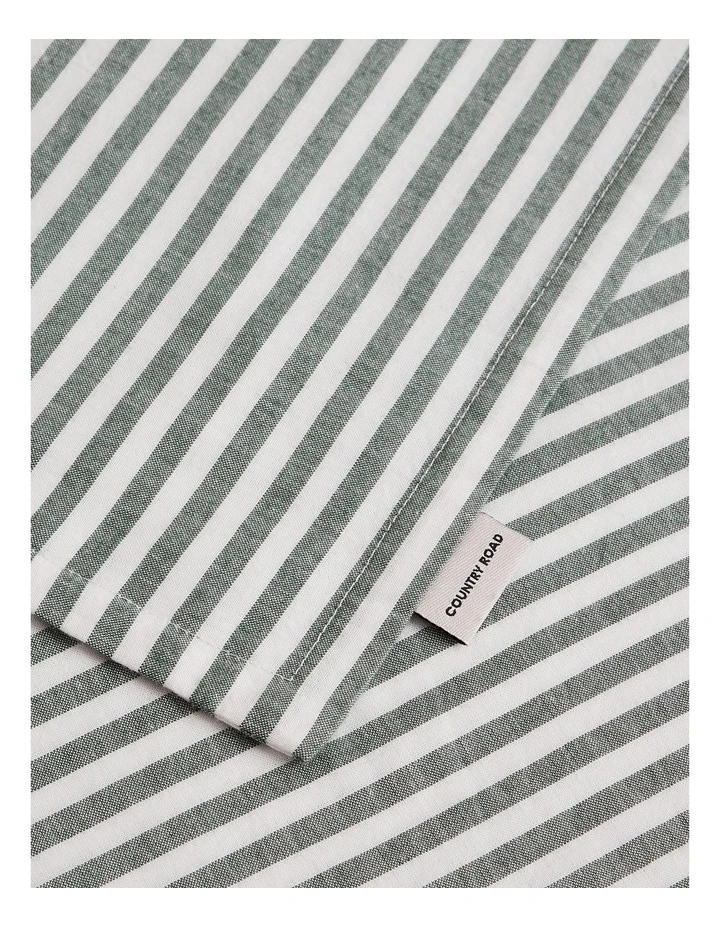 Country Road Brae Australian Cotton Stripe King Single Quilt Cover In