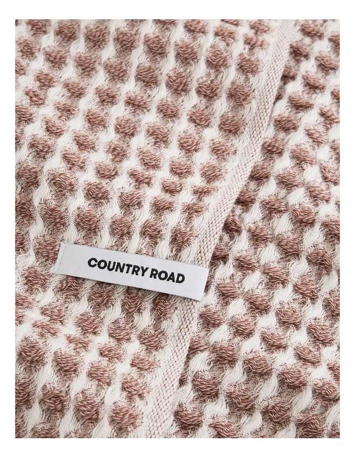 Meeka Australian Cotton Two-tone Tea Towel Pack Of 2 in Cinnamon image 4