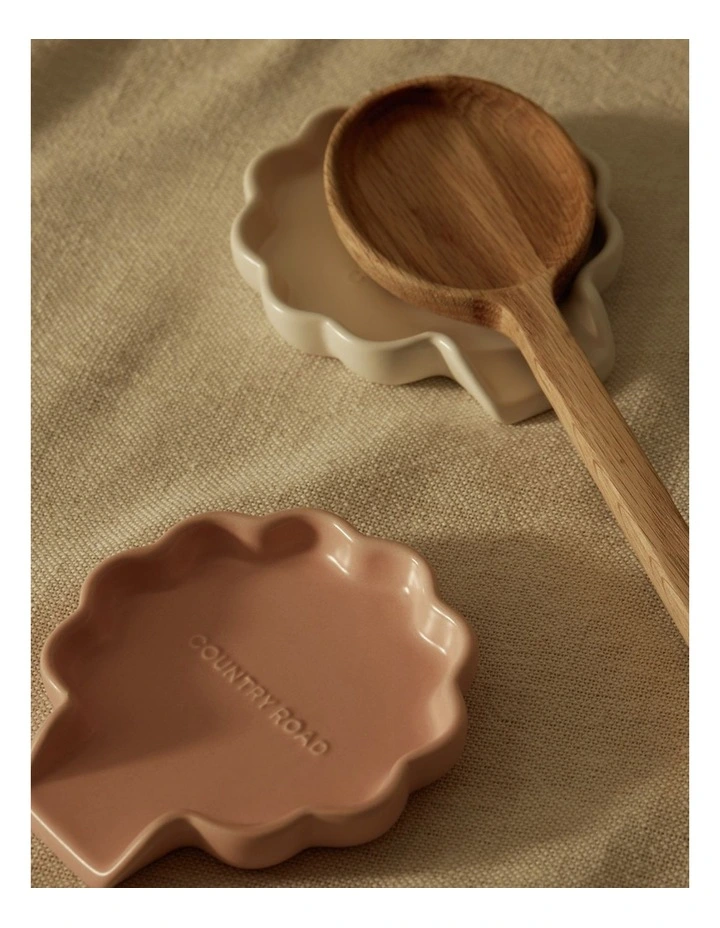 Fleur Spoon Rest in Snow image 2
