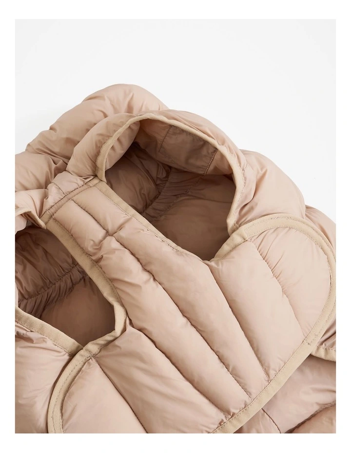 Nylon Balto Pet Puffer in Natural image 2