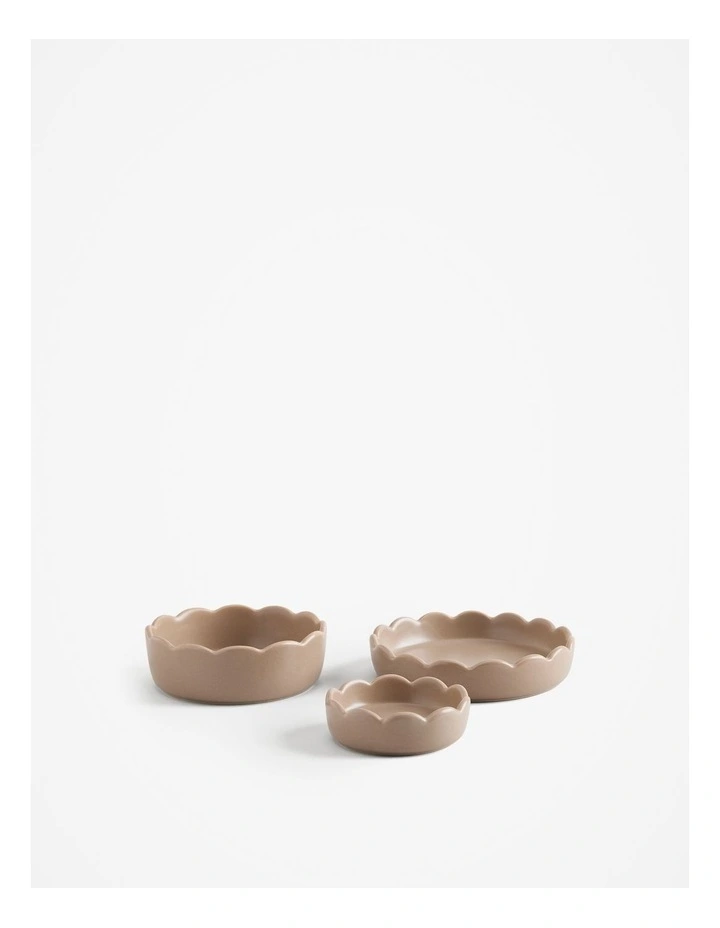 Poppy Dip Bowl Set of 3 in Mushroom image 1