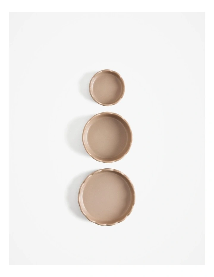 Poppy Dip Bowl Set of 3 in Mushroom image 4
