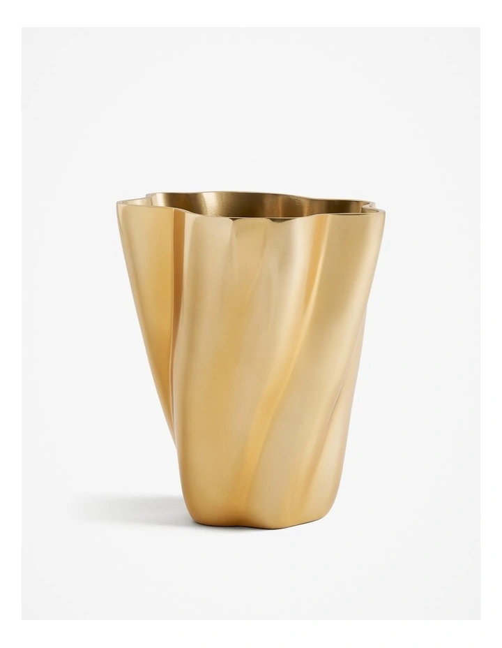 Blanchette Vase Medium in Brass image 1