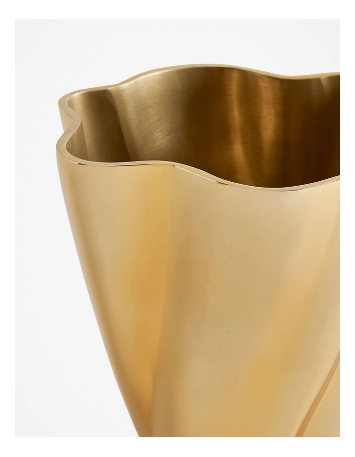 Blanchette Vase Medium in Brass image 3