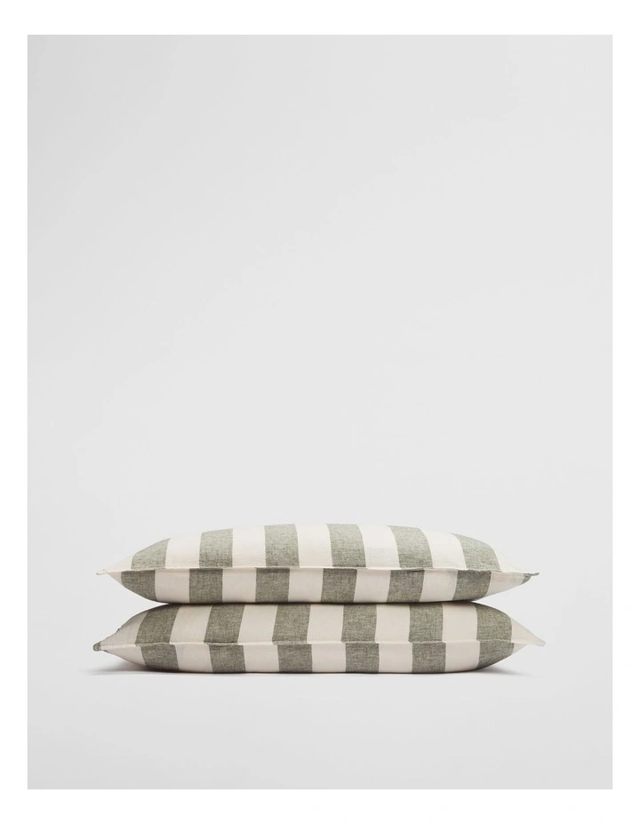 Harlow Standard Pillowcase Pair in Juniper image 1