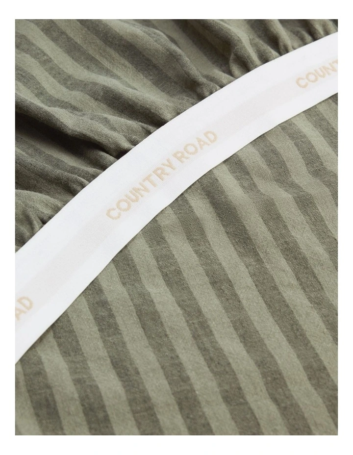 Osman Queen Fitted Sheet in Juniper image 1