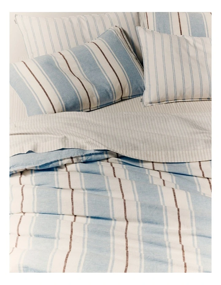 Rocco Queen Quilt Cover in Lake image 2