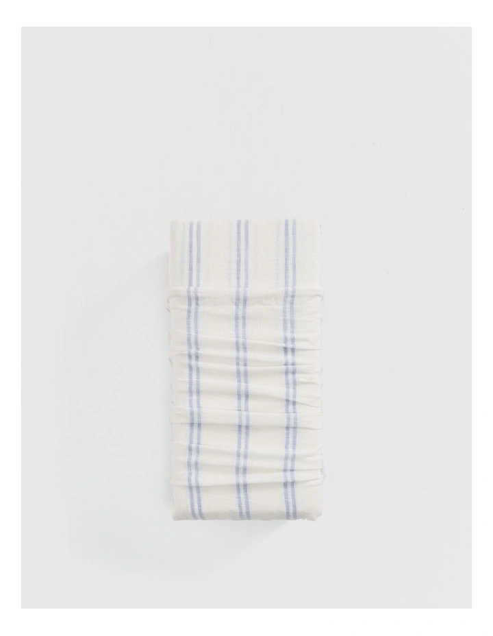 Saber Queen Flat Sheet in Lake image 1