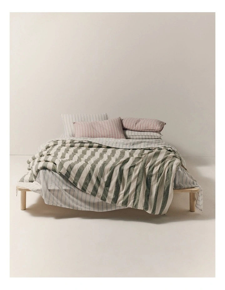 Saber Queen Flat Sheet in Lake image 4