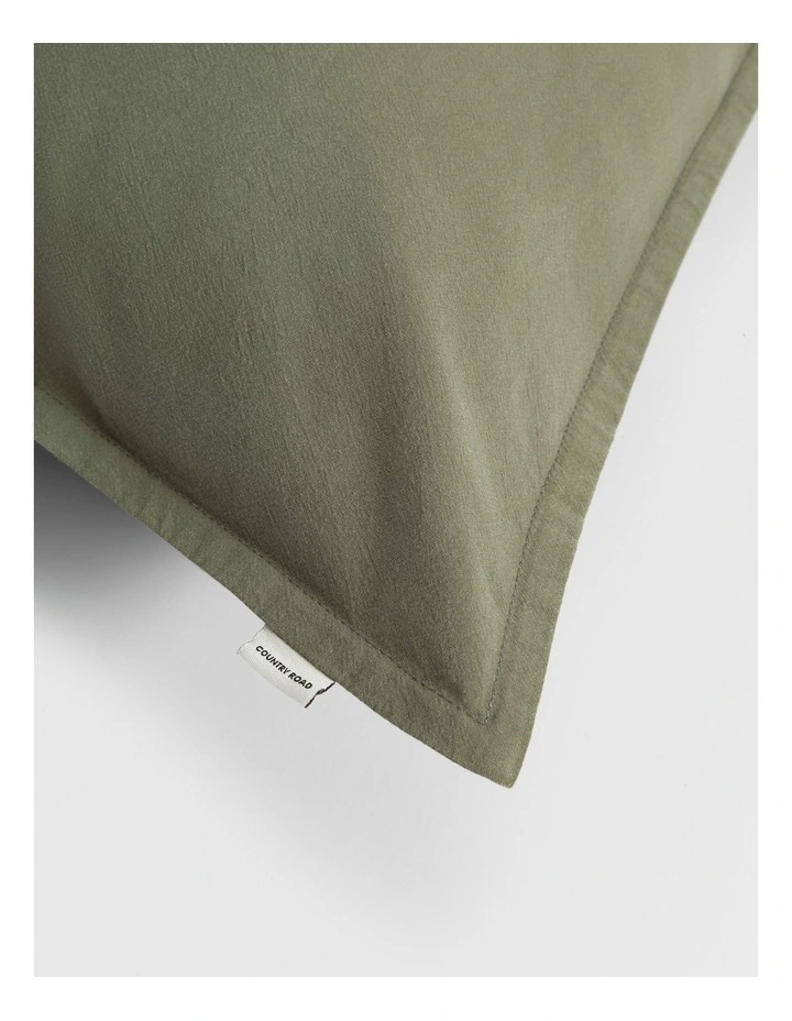 Brae Australian Cotton Pillowcase Pair in Juniper image 2