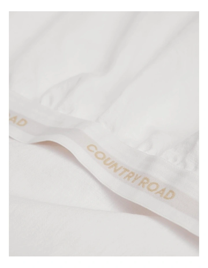 Laila Queen Fitted Sheet in Snow image 1