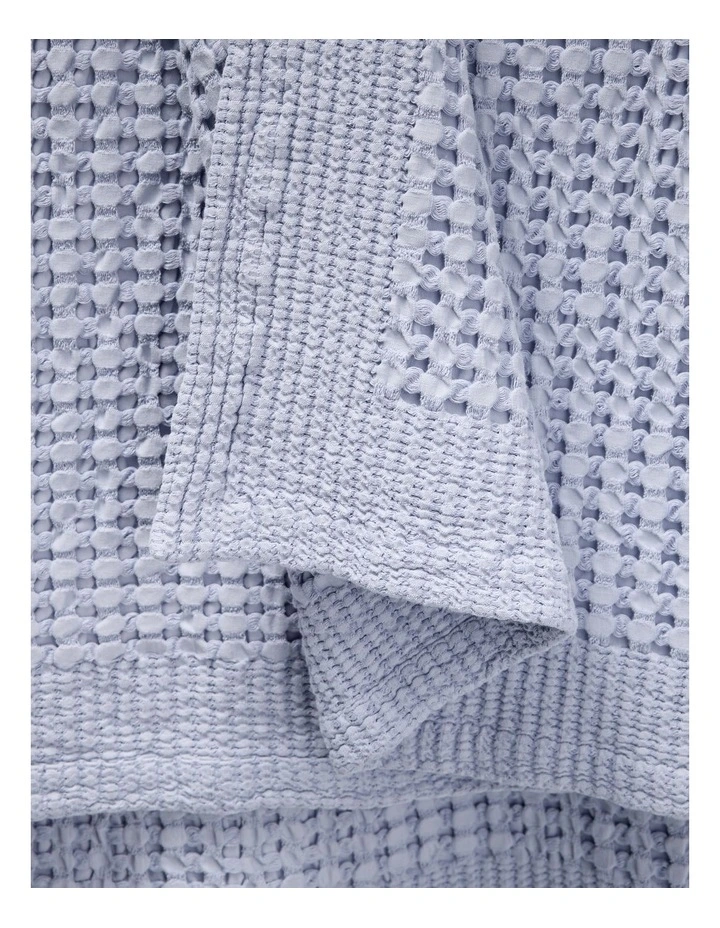 Eden Waffle Throw in Lake image 3