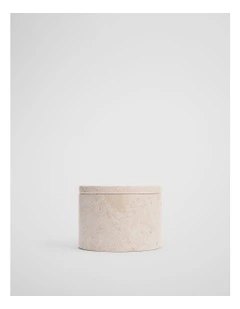 Loft Marble Round Storage in Beige