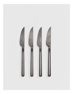 Nolan Steak Knife Set Of 4 in Graphite
