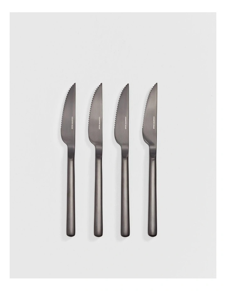 Nolan Steak Knife Set Of 4 in Graphite image 1