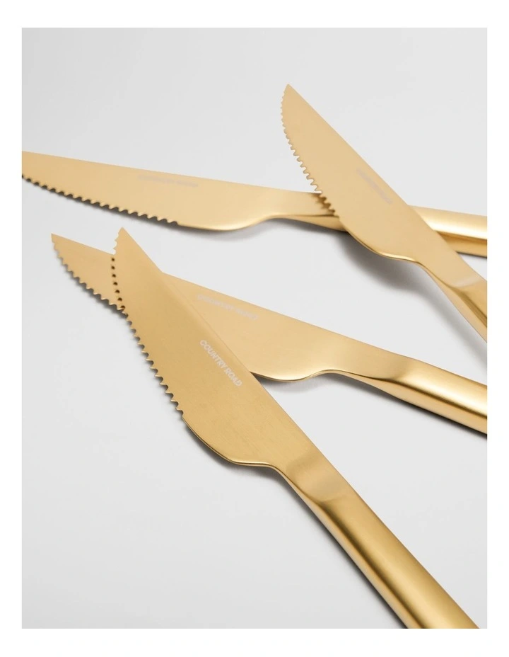 Nolan Steak Knife Set Of 4 in Soft Gold image 2