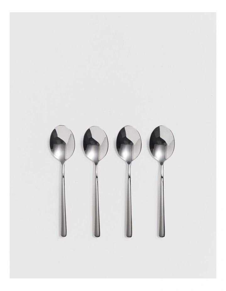 Nolan Teaspoon Set Of 4 in Stainless Steel image 1