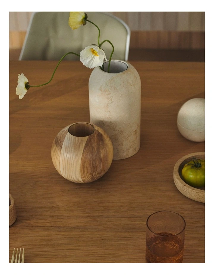 Henley Marble Large Vase in Natural image 2