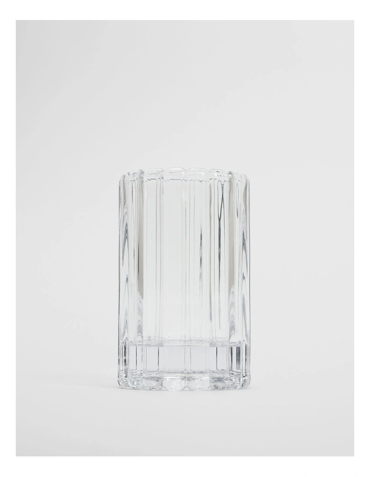 Regis Large Glass Vase in Clear image 1