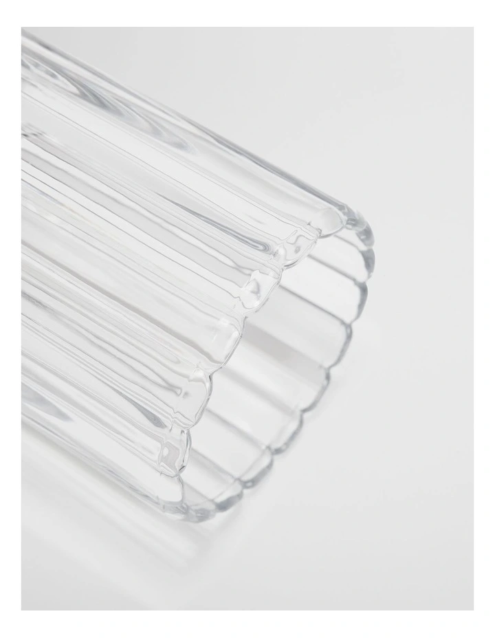 Regis Large Glass Vase in Clear image 3