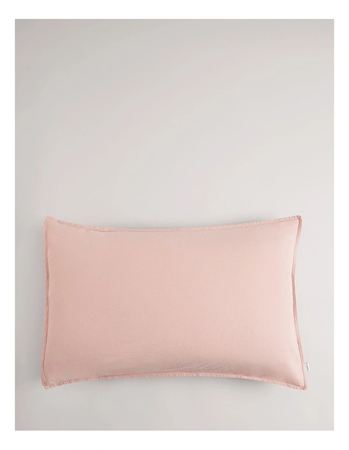 Brae Standard Pillowcase Pair in Rose image 1