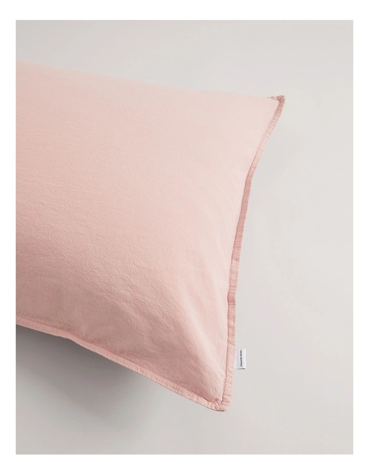 Brae Standard Pillowcase Pair in Rose image 3