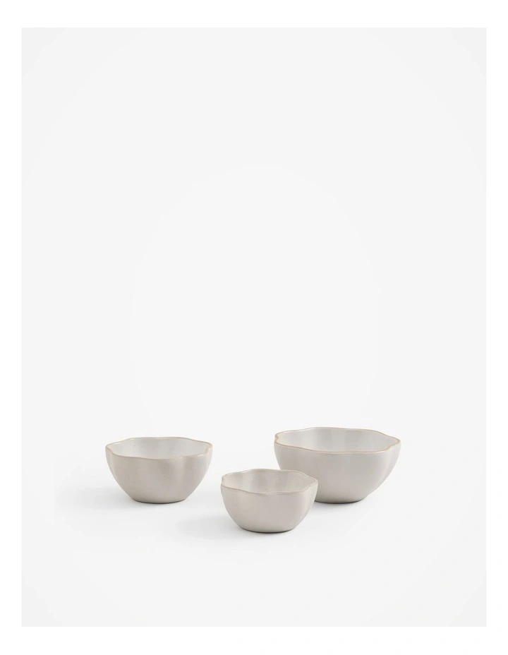 Como Dip Bowl Set in Natural image 1