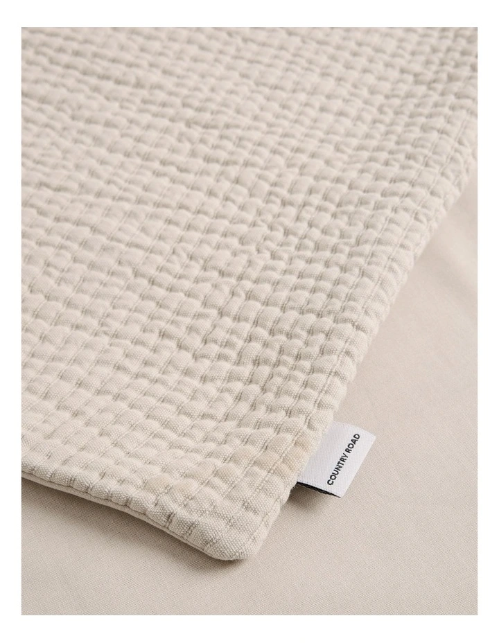 Dakota King Quilt Cover in Natural image 3