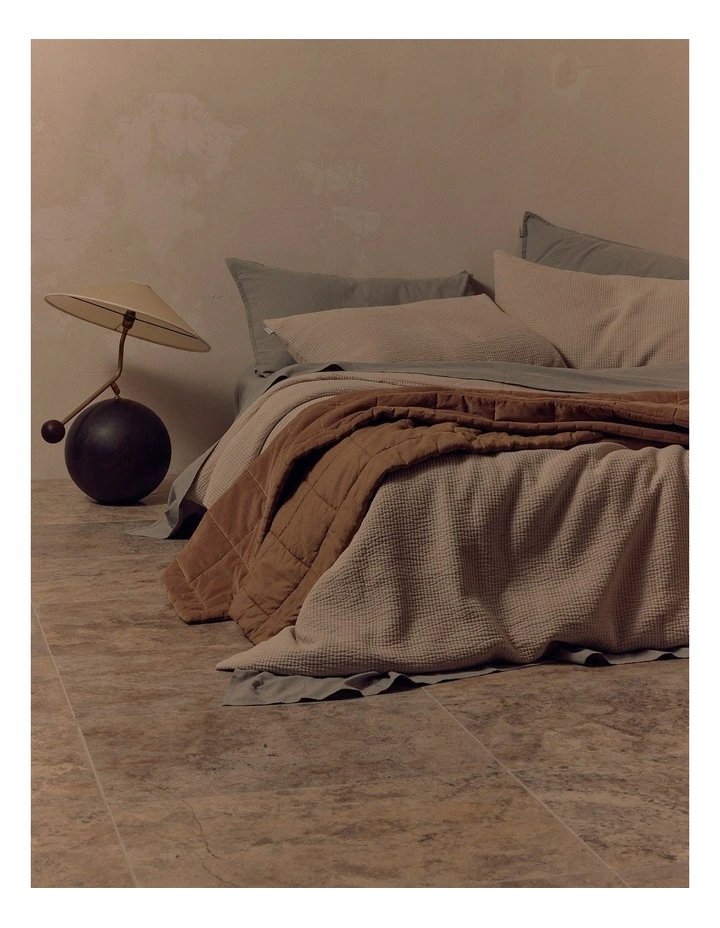 Dakota Super King Quilt Cover in Natural image 2