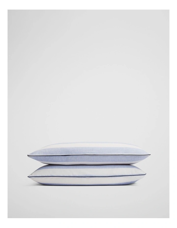 Finn Standard Pillowcase Pair in Lake image 1