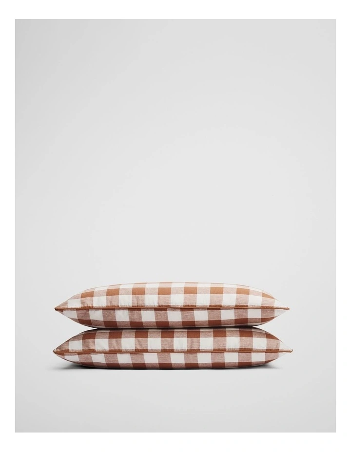 Otto Standard Pillowcase Pair in Maple image 1