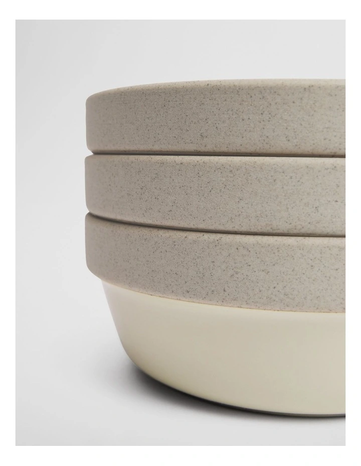 Lillie Dip Bowl Set Of 3 in Natural image 2