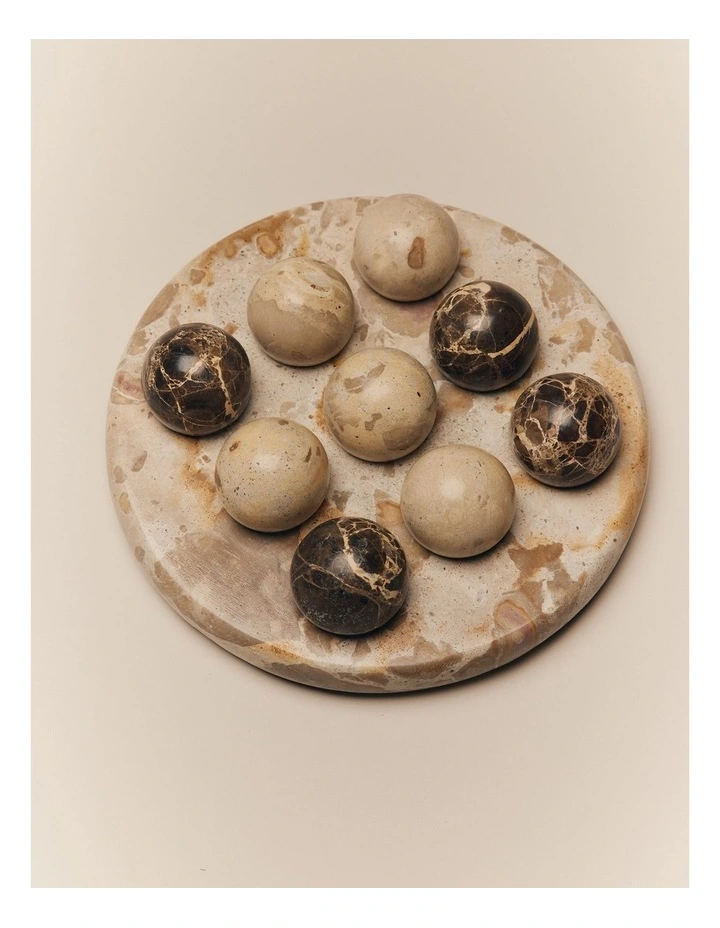 Terry Tic Tac Toe Set in Beige image 3