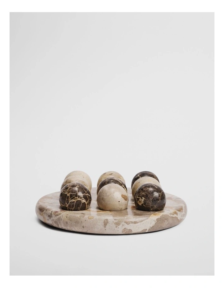 Terry Tic Tac Toe Set in Beige image 5