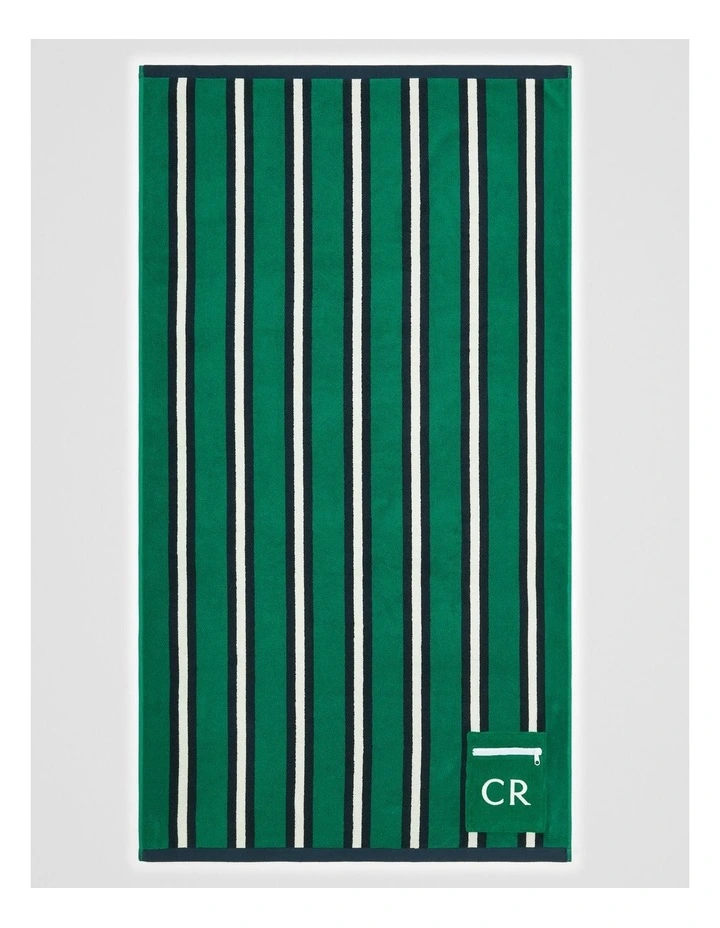 Verified Australian Cotton Cr Pocket Towel in Jungle image 1