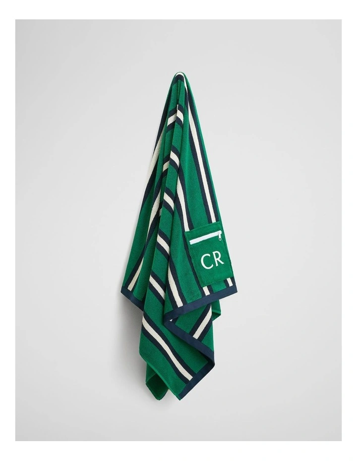 Verified Australian Cotton Cr Pocket Towel in Jungle image 3