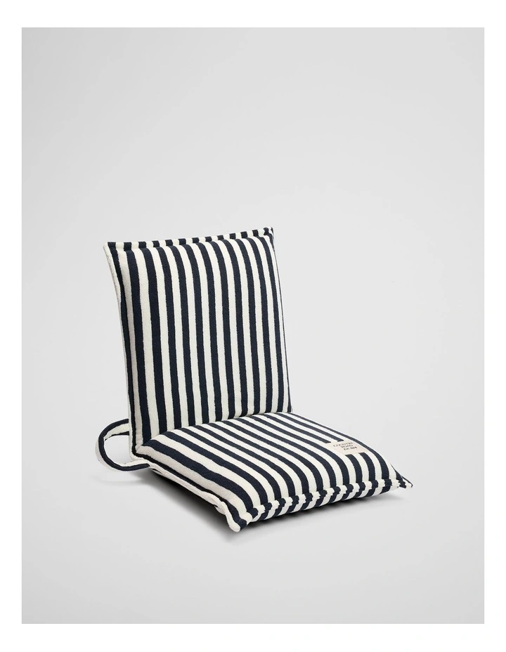 Bonnie Australian Cotton Beach Chair in Navy image 1