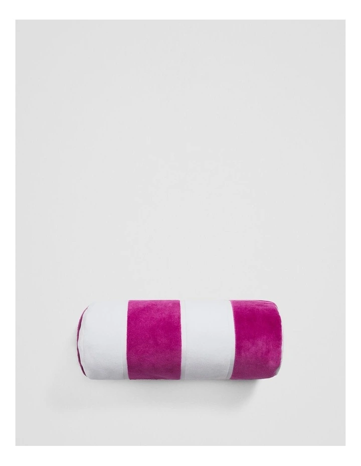 Beau Australian Cotton Bolster Pillow in Grape image 1