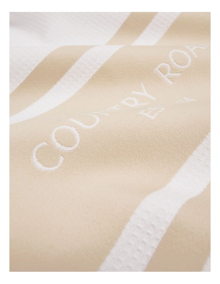 Verified Australian Cotton Cr Est. 1974 Tea Towel in Sand image 2