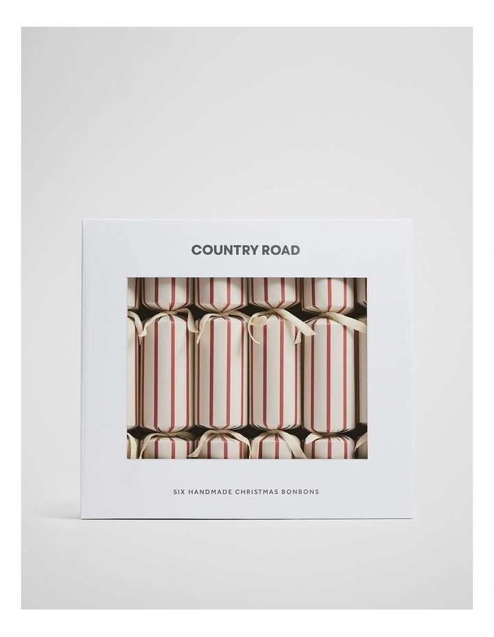 Carol Cracker Set Of 6 in Cherry Stripe image 1