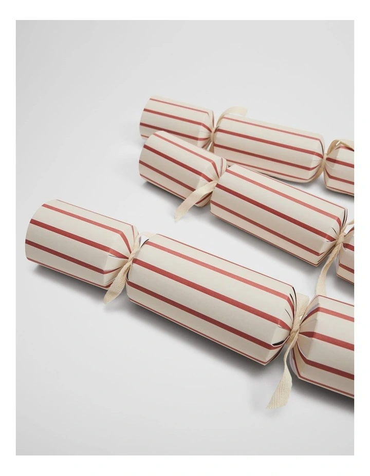 Carol Cracker Set Of 6 in Cherry Stripe image 3