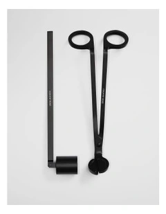 Candle Care Set in Matte Black